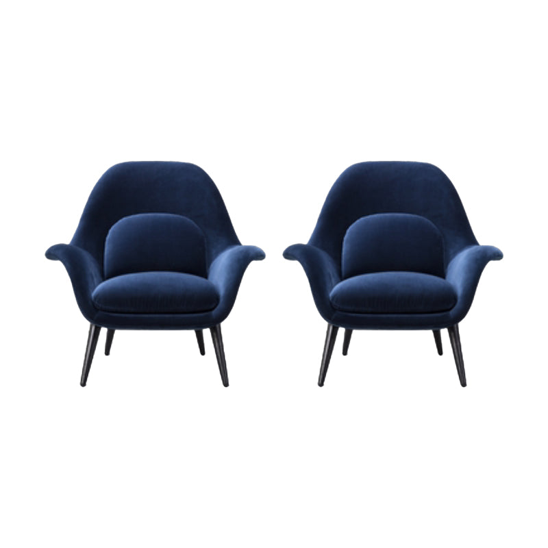 Modern Style Dining Chair Linen Parsons Arm Chair for Living Room