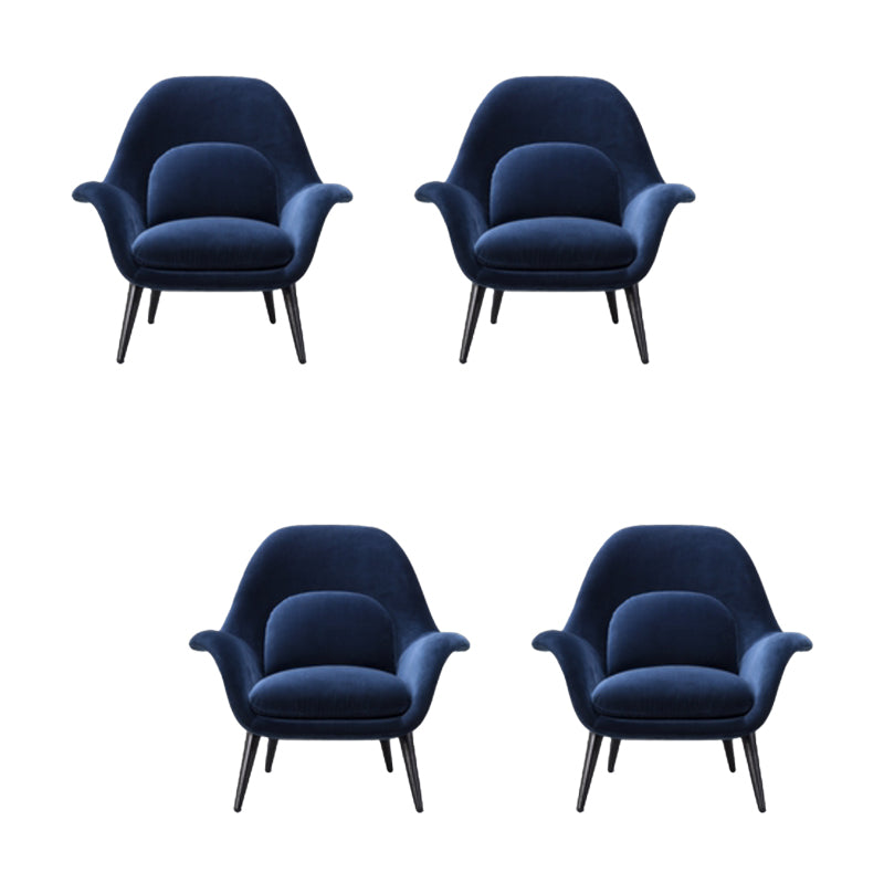 Modern Style Dining Chair Linen Parsons Arm Chair for Living Room