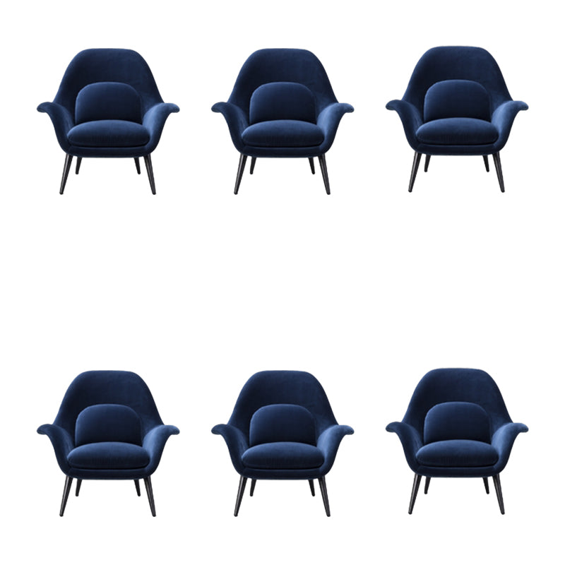 Modern Style Dining Chair Linen Parsons Arm Chair for Living Room