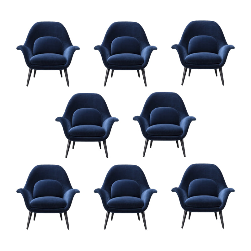 Modern Style Dining Chair Linen Parsons Arm Chair for Living Room