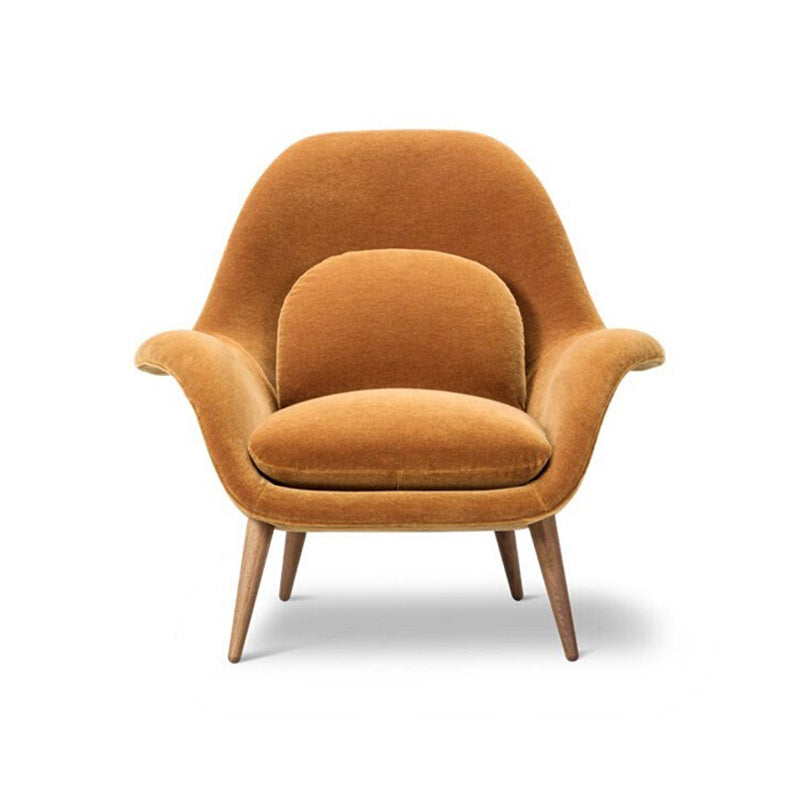 Modern Style Dining Chair Linen Parsons Arm Chair for Living Room