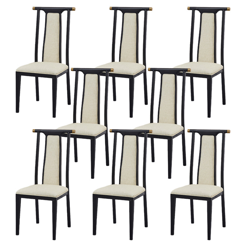 Faux Leather Dining Chairs Glam Style High Back Dining Chairs