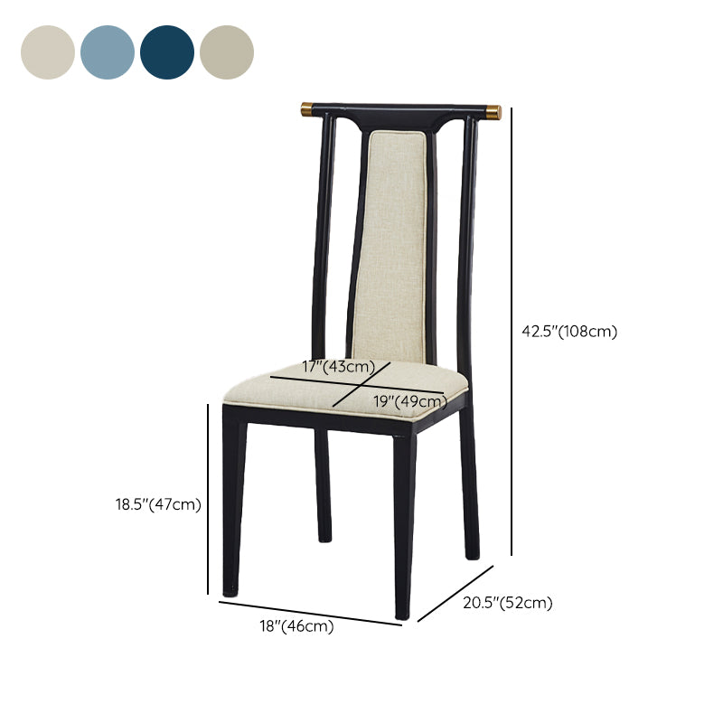 Faux Leather Dining Chairs Glam Style High Back Dining Chairs