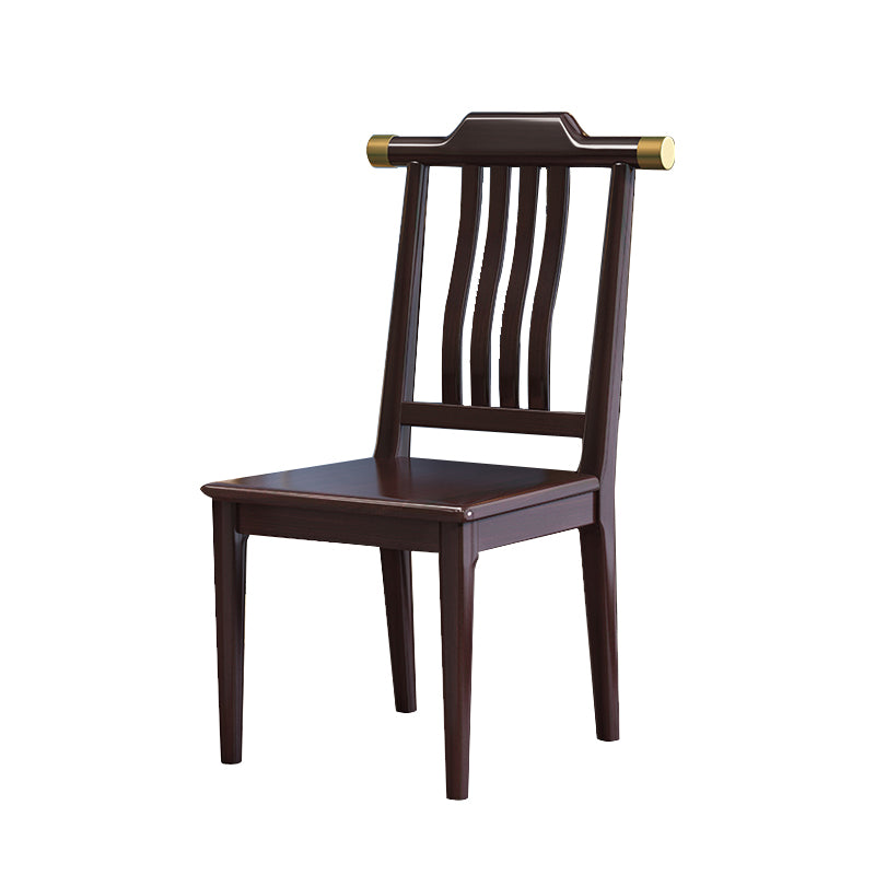 Solid Wood Dining Chairs Modern Style Armless Dining Chairs for Dining Room