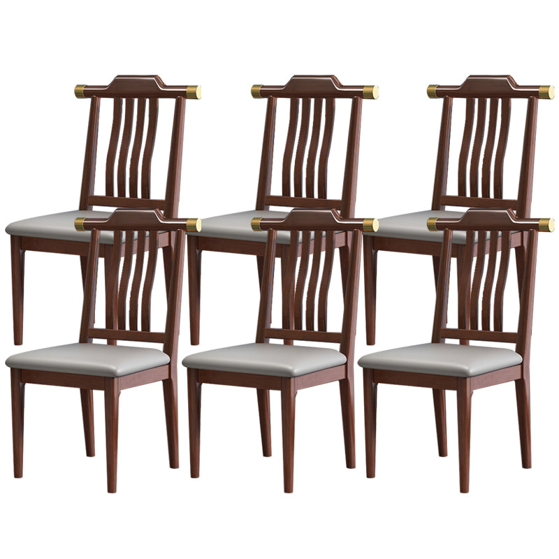 Solid Wood Dining Chairs Modern Style Armless Dining Chairs for Dining Room