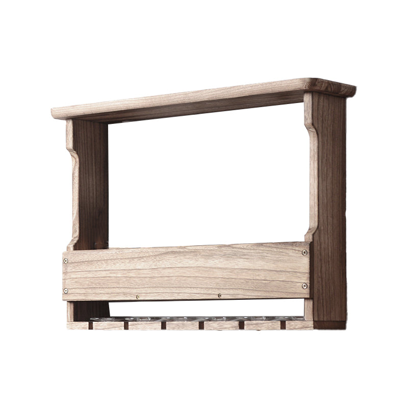 Modern Wall Mounted Wine Rack Wooden Wine Bottle Rack for Home