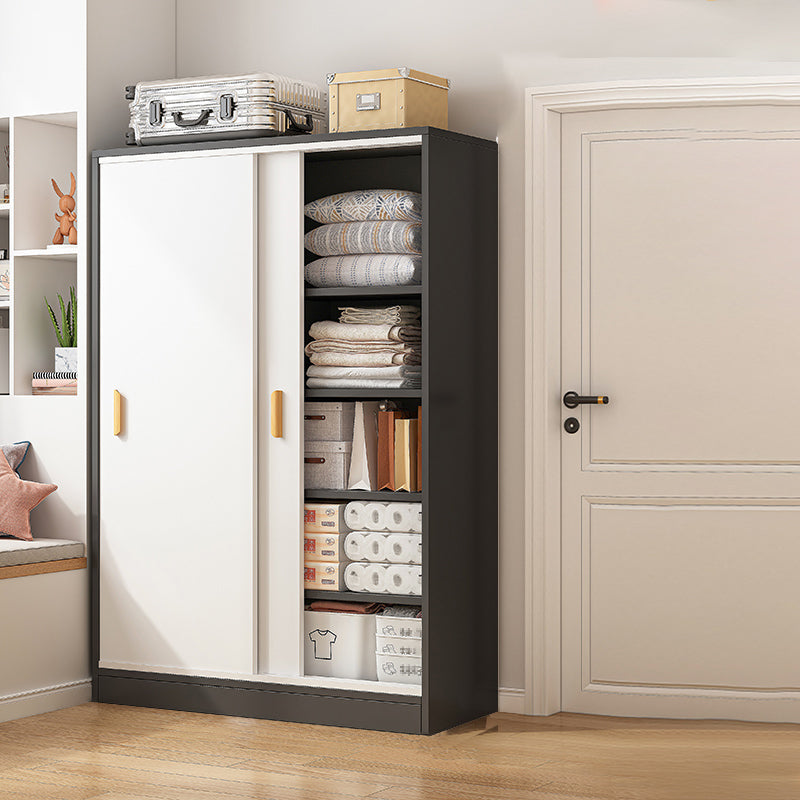 Manufactured Wood Wardrobe Armoire Contemporary Hanging Clothes Rack