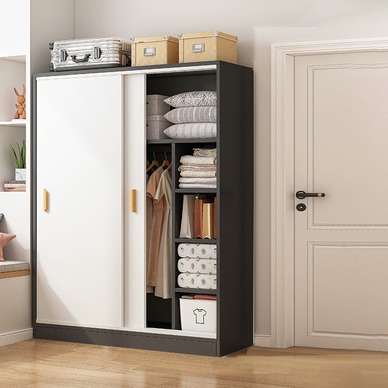 Manufactured Wood Wardrobe Armoire Contemporary Hanging Clothes Rack