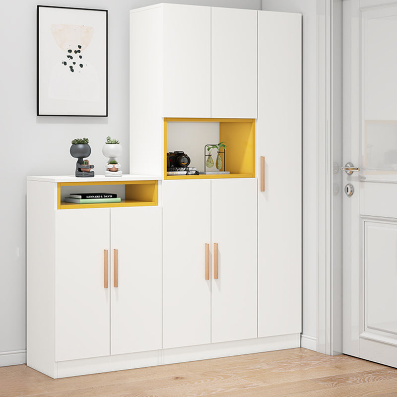 Manufactured Wood Hanging Clothes Rack White and Gray Hanging Clothes Rack