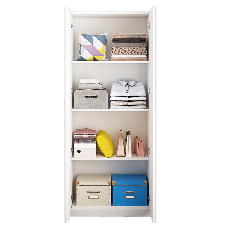 Modern Wooden White Coat Locker High Gloss Kids Closet with 1 Door