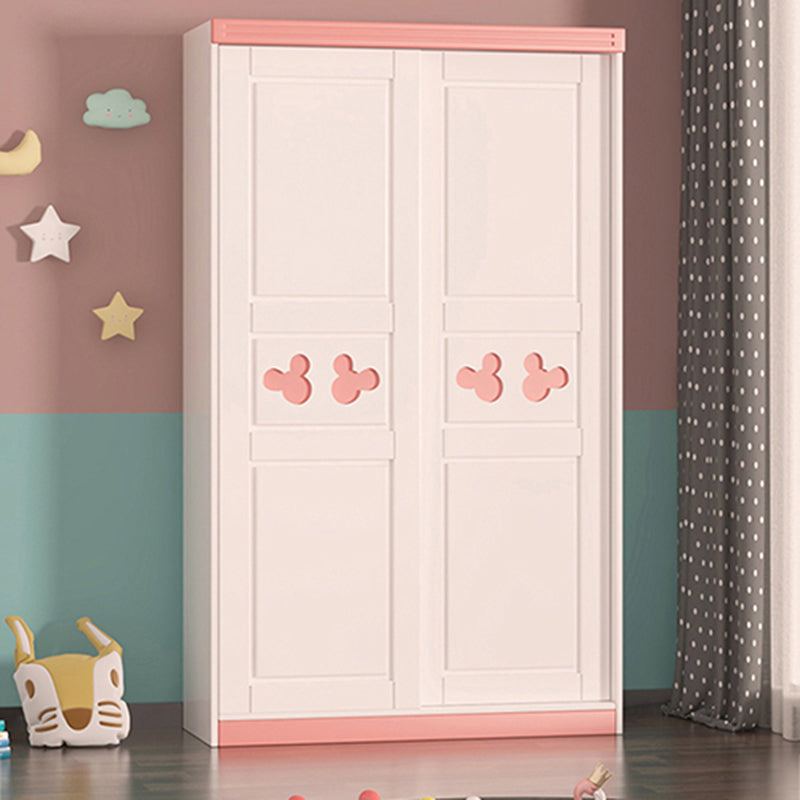 Pink and Blue Dress Up Unit Manufactured Wood Hanging Clothes Rack