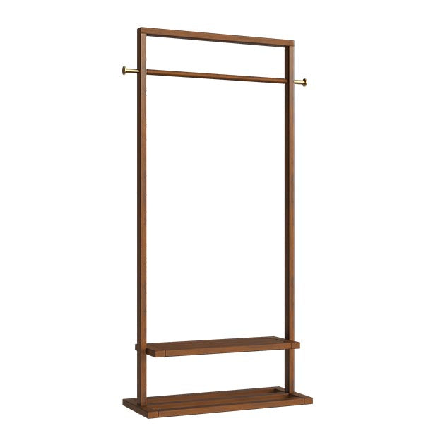 Contemporary Bedroom Armoire Solid Wood Storage Cabinet with Shelves