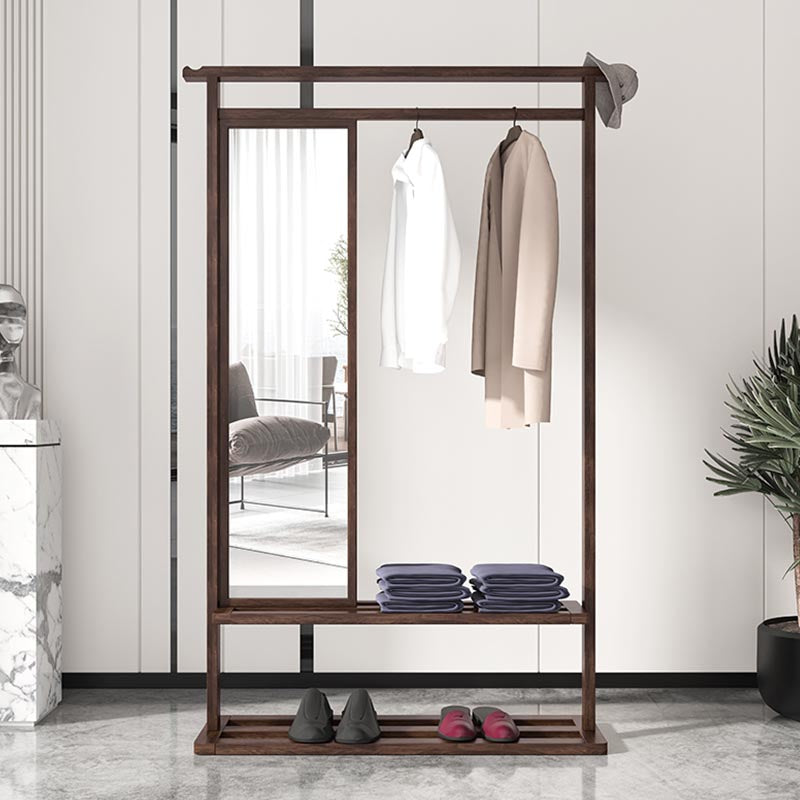 Modern Style Wardrobe Home Wooden Wardrobe Armoire with Mirror