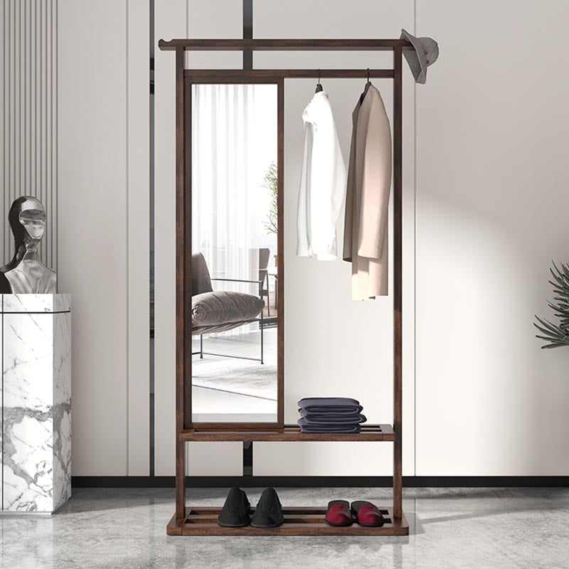 Modern Style Wardrobe Home Wooden Wardrobe Armoire with Mirror