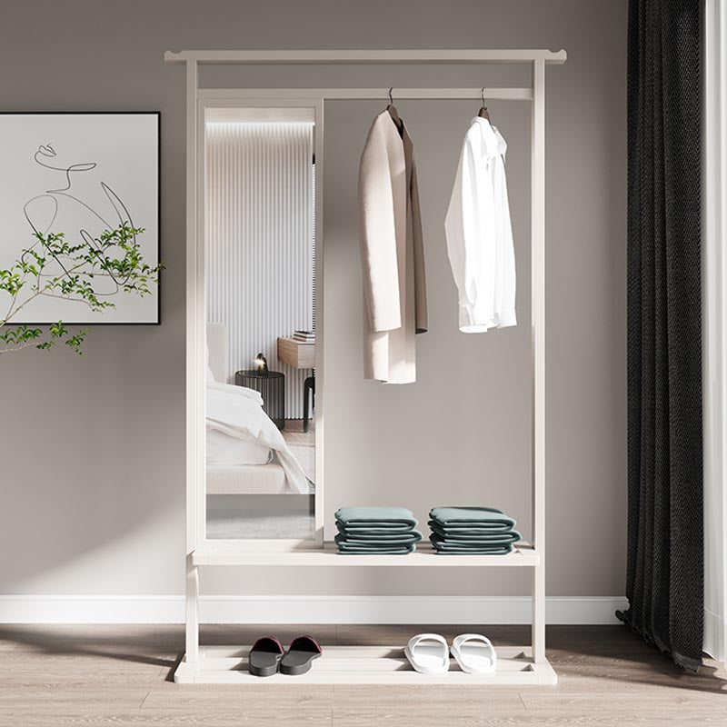 Modern Style Wardrobe Home Wooden Wardrobe Armoire with Mirror