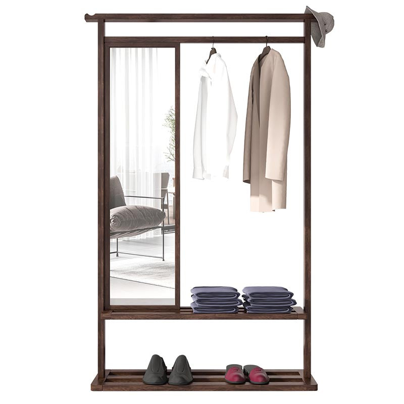 Modern Style Wardrobe Home Wooden Wardrobe Armoire with Mirror