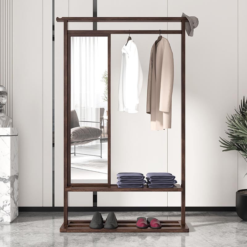 Modern Style Wardrobe Home Wooden Wardrobe Armoire with Mirror