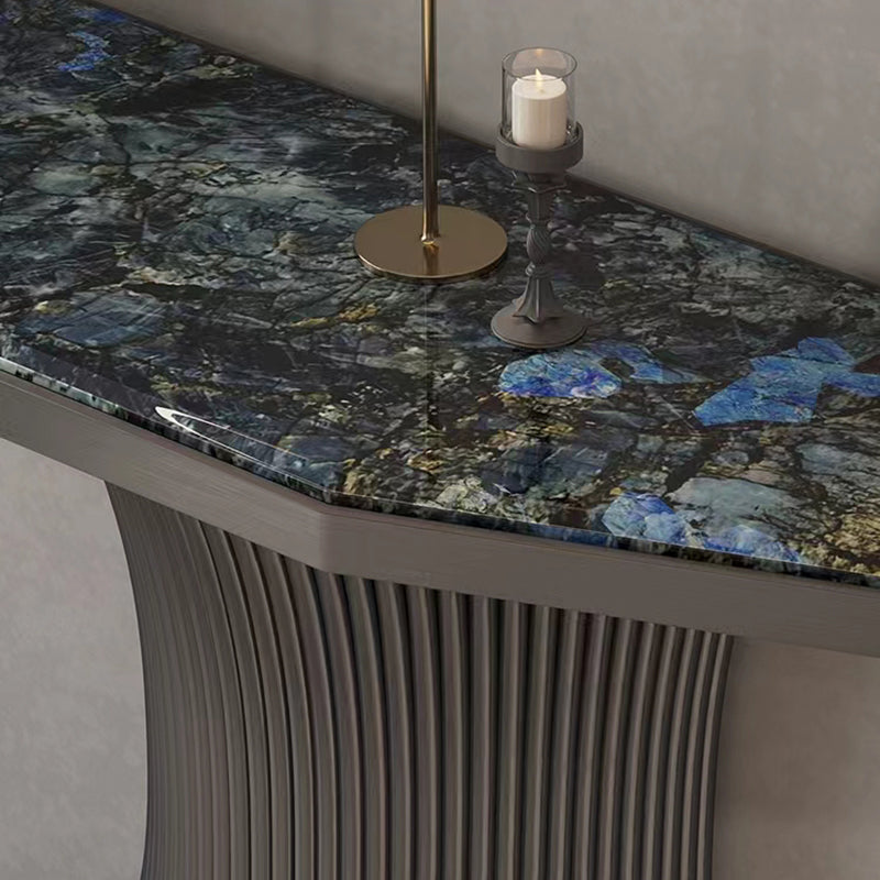 Geometric Shape Contemporary Console Table Stone Console Sofa Table for Hall