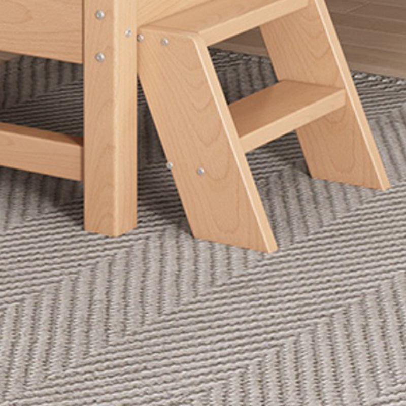 Farmhouse Style Beech Crib Solid Wood Nursery Crib with Guardrails