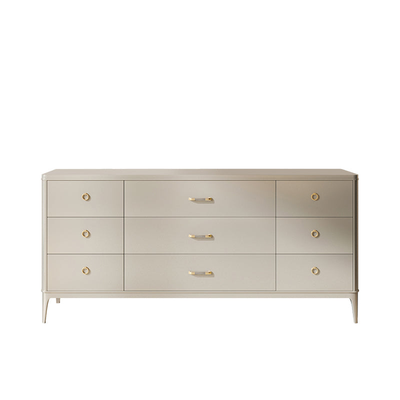 Horizontal Storage Chest Dresser Glam Storage Chest with Drawers