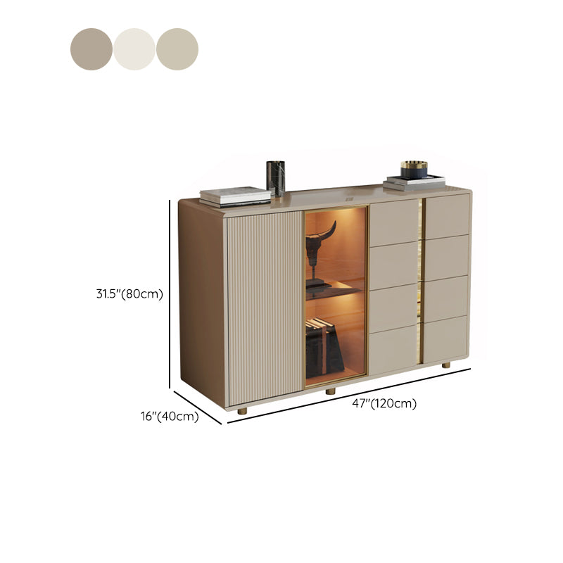 Glam Storage Chest Dresser Wooden Storage Chest with 4 Drawers