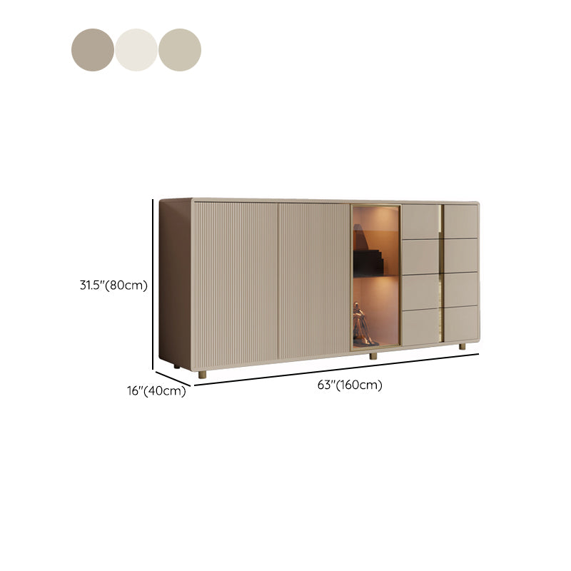 Glam Storage Chest Dresser Wooden Storage Chest with 4 Drawers