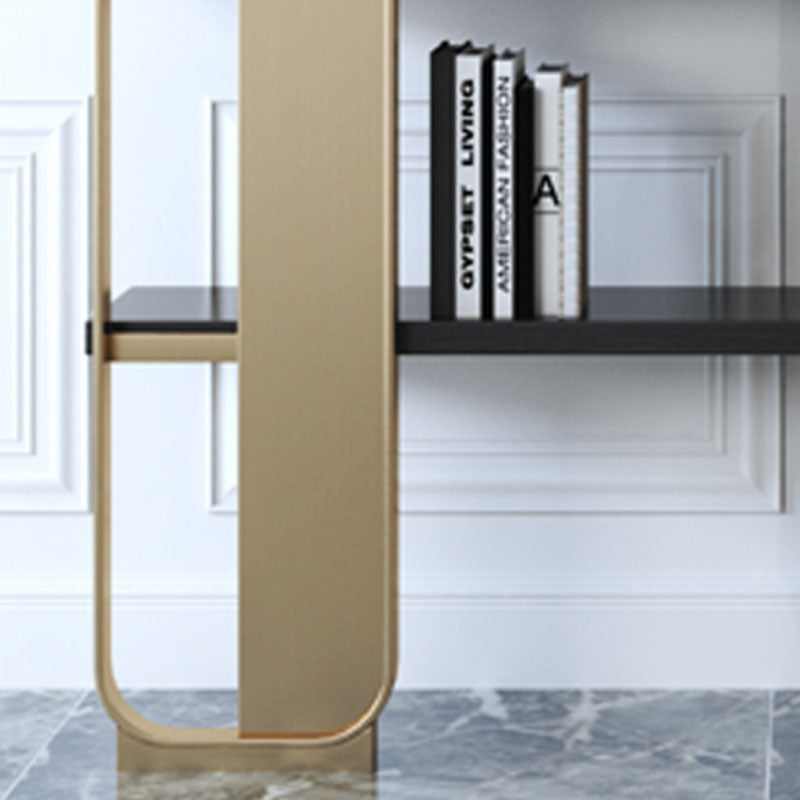 4 Shelves Contemporary Bookcase Standard Metal Open Back Bookshelf