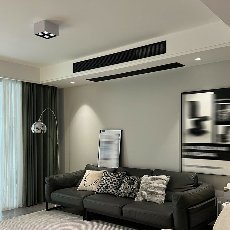 Modern Flush Mount Ceiling Fixture 4 Light Flush Ceiling Light for Living Room