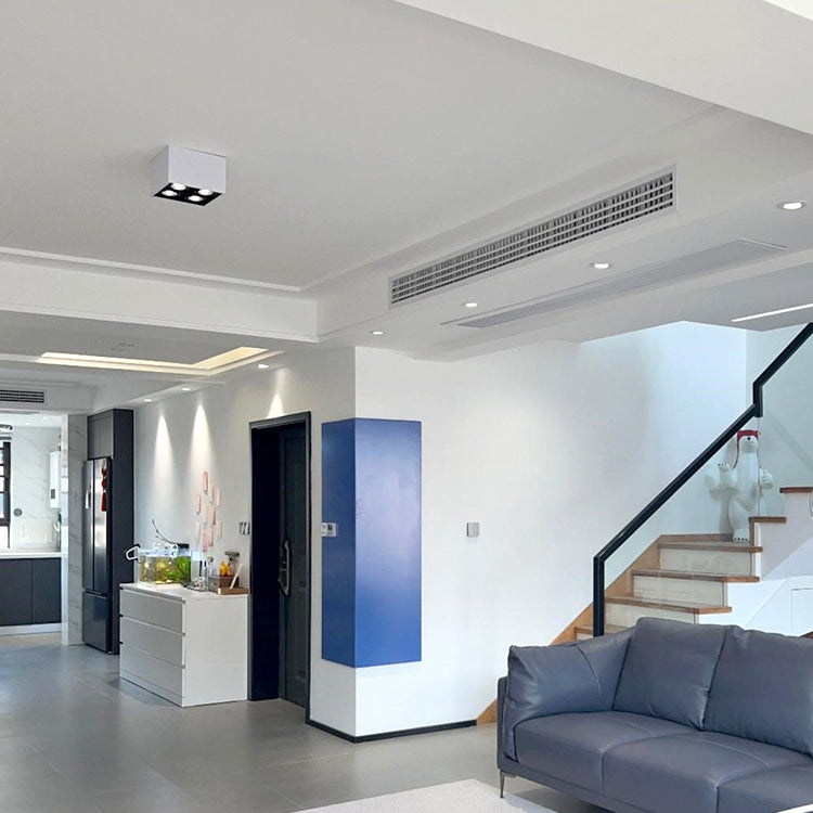 Modern Flush Mount Ceiling Fixture 4 Light Flush Ceiling Light for Living Room