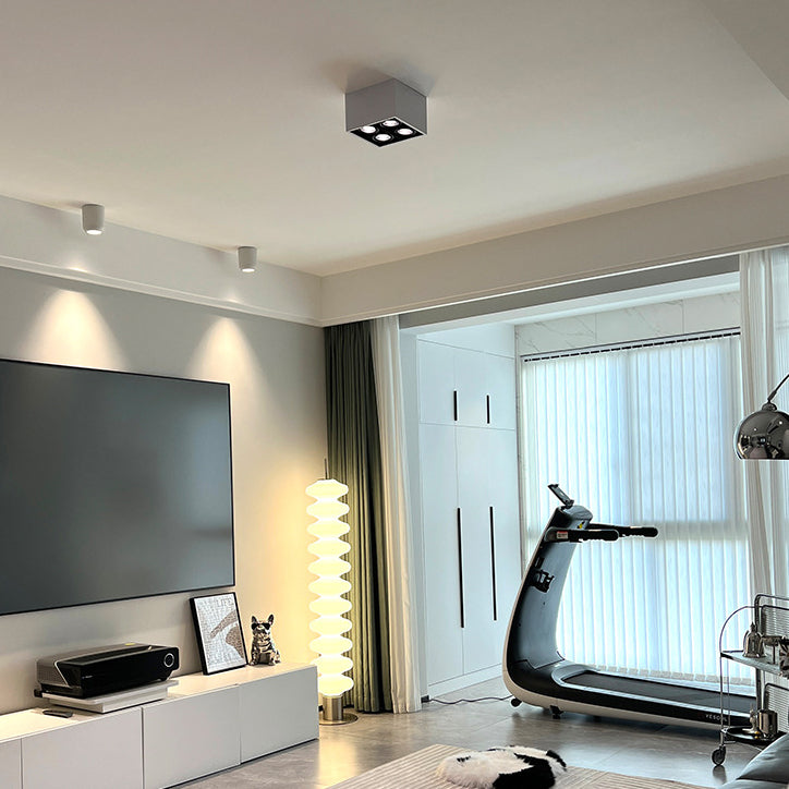 Modern Flush Mount Ceiling Fixture 4 Light Flush Ceiling Light for Living Room