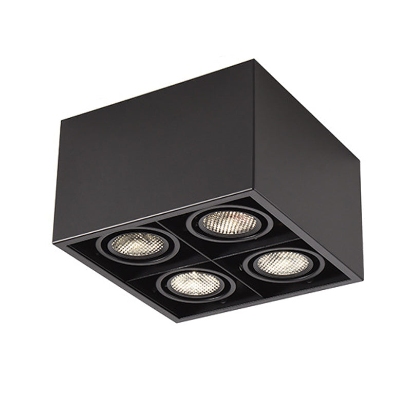 Modern Flush Mount Ceiling Fixture 4 Light Flush Ceiling Light for Living Room