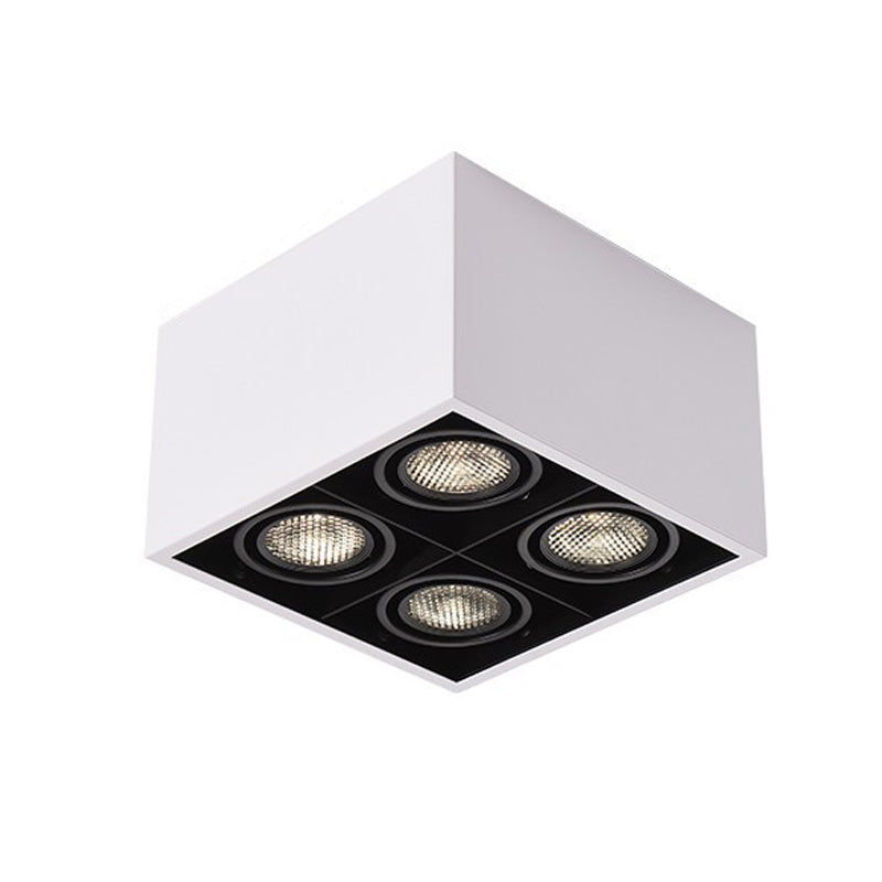 Modern Flush Mount Ceiling Fixture 4 Light Flush Ceiling Light for Living Room