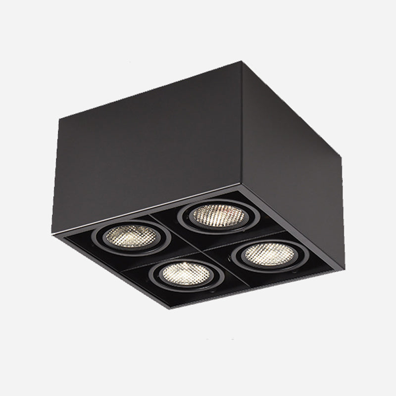 Modern Flush Mount Ceiling Fixture 4 Light Flush Ceiling Light for Living Room