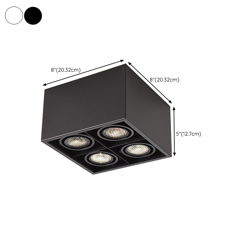 Modern Flush Mount Ceiling Fixture 4 Light Flush Ceiling Light for Living Room