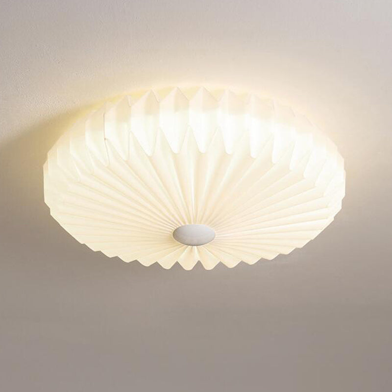 Modernism White Single Flush Mount Lighting Unique Ceiling Light with Acrylic
