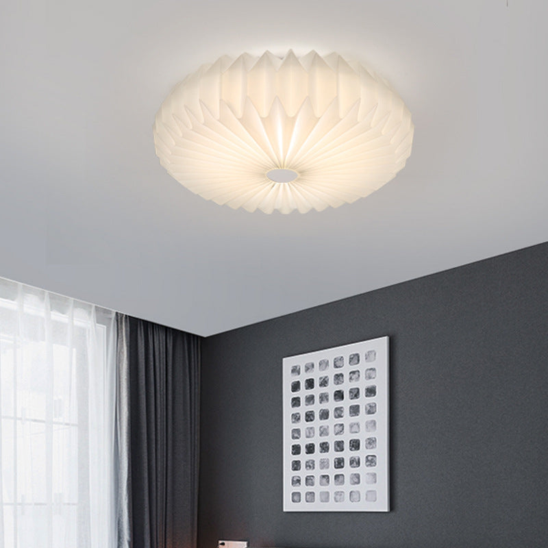 Modernism White Single Flush Mount Lighting Unique Ceiling Light with Acrylic