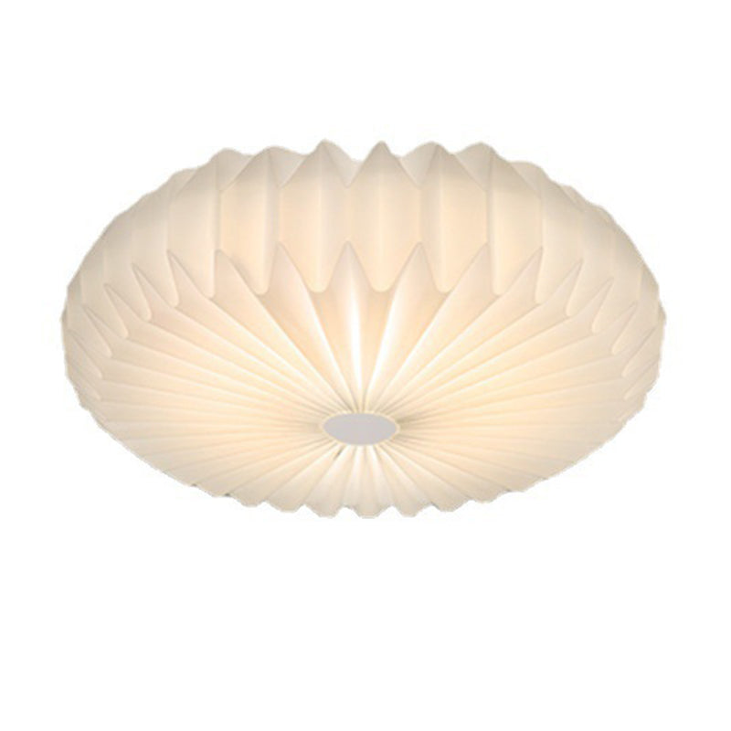 Modernism White Single Flush Mount Lighting Unique Ceiling Light with Acrylic