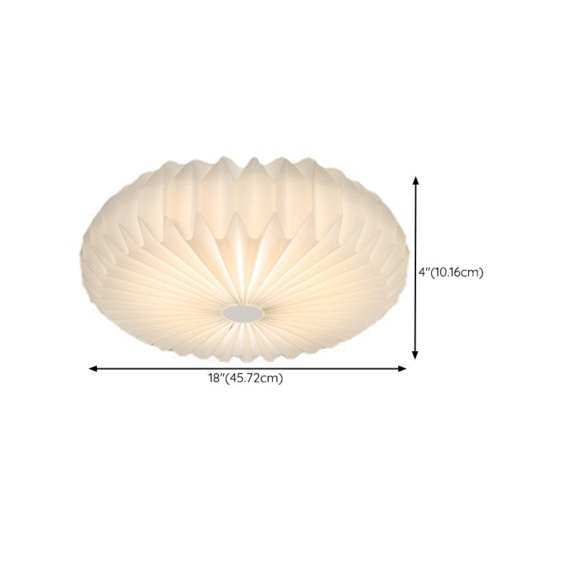 Modernism White Single Flush Mount Lighting Unique Ceiling Light with Acrylic