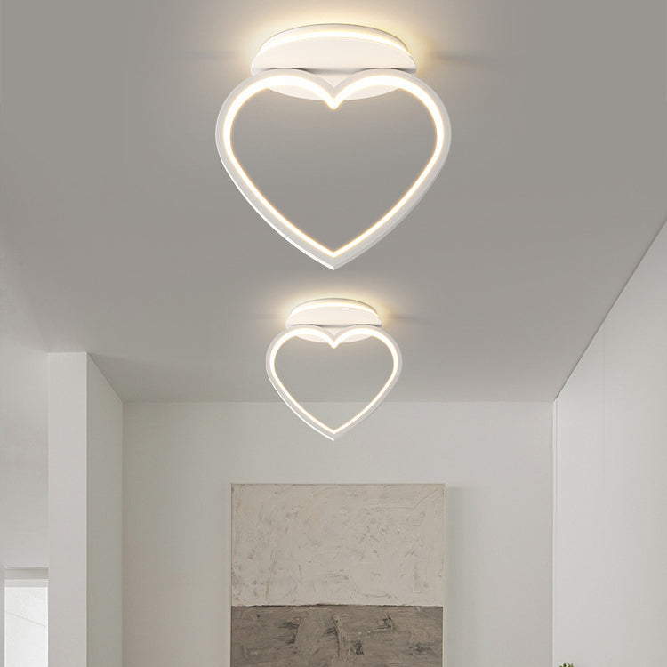 LED White Ceiling Light Contemporary Flush Mount Lighting for Foyer