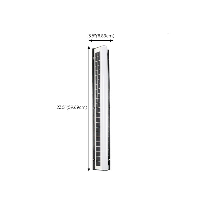 Linear Wall Lighting Modern Metal 1 Light Wall Sconce in Black