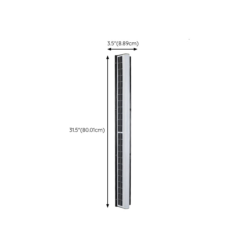 Linear Wall Lighting Modern Metal 1 Light Wall Sconce in Black