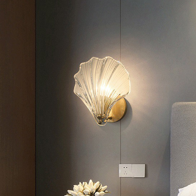 Postmodern Wall Lamp Minimalist Wall Light Sconce with Glass Shade for Sitting Room