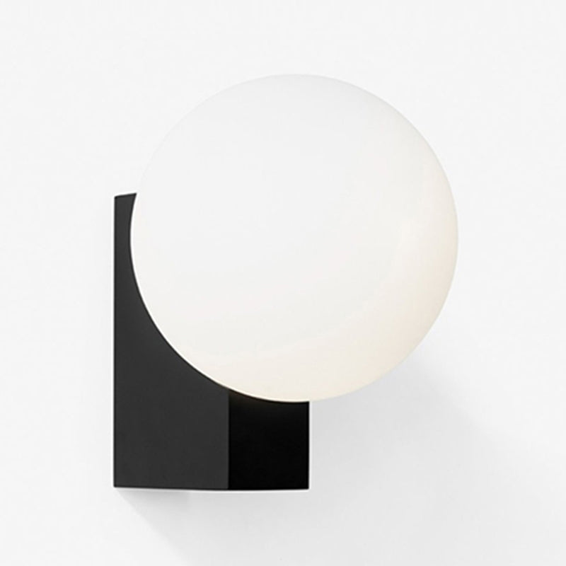 Ball Shape Glass Vanity Lamp Modern Style 1 Light Vanity Light Fixture