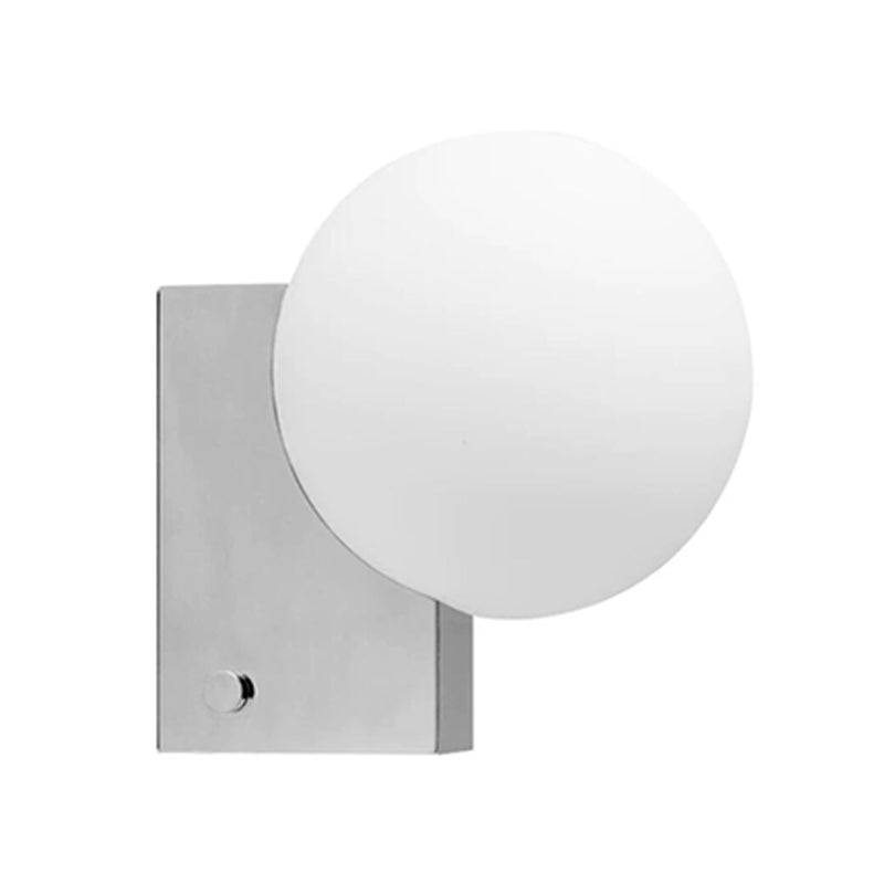 Ball Shape Glass Vanity Lamp Modern Style 1 Light Vanity Light Fixture