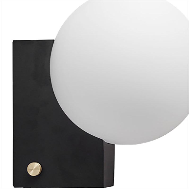 Ball Shape Glass Vanity Lamp Modern Style 1 Light Vanity Light Fixture