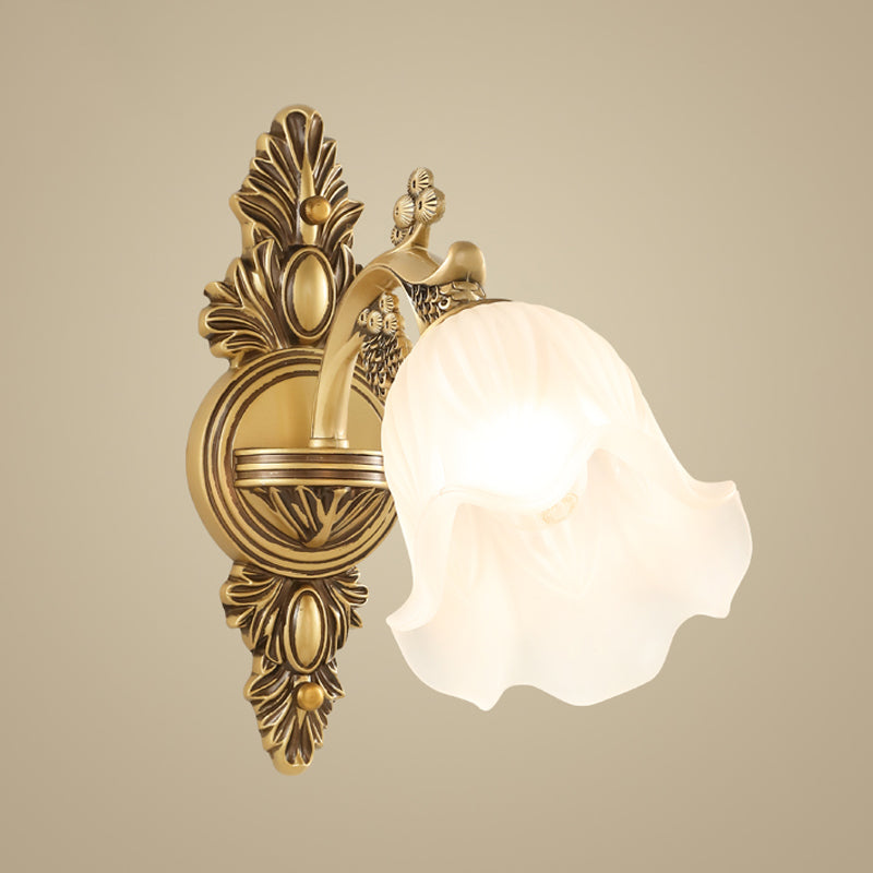 Nordic Style Vanity Light Geometry Shape Vanity Lamp with Glass Shade for Living Room