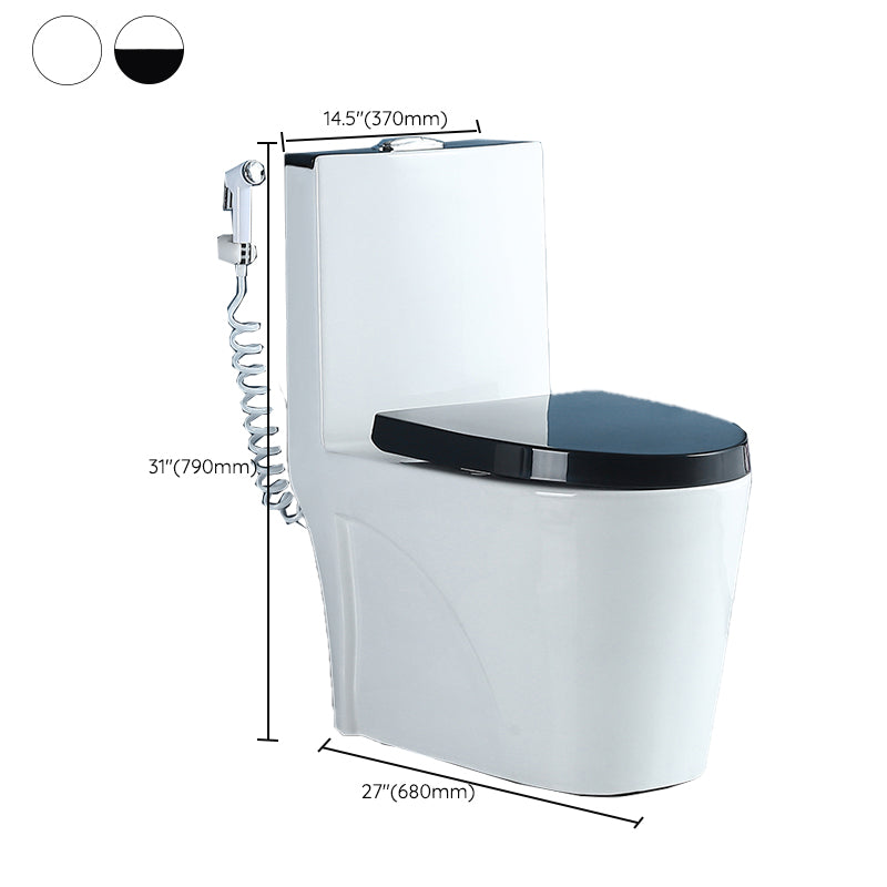 Traditional Ceramic Flush Toilet Spray Gun Included Urine Toilet for Bathroom