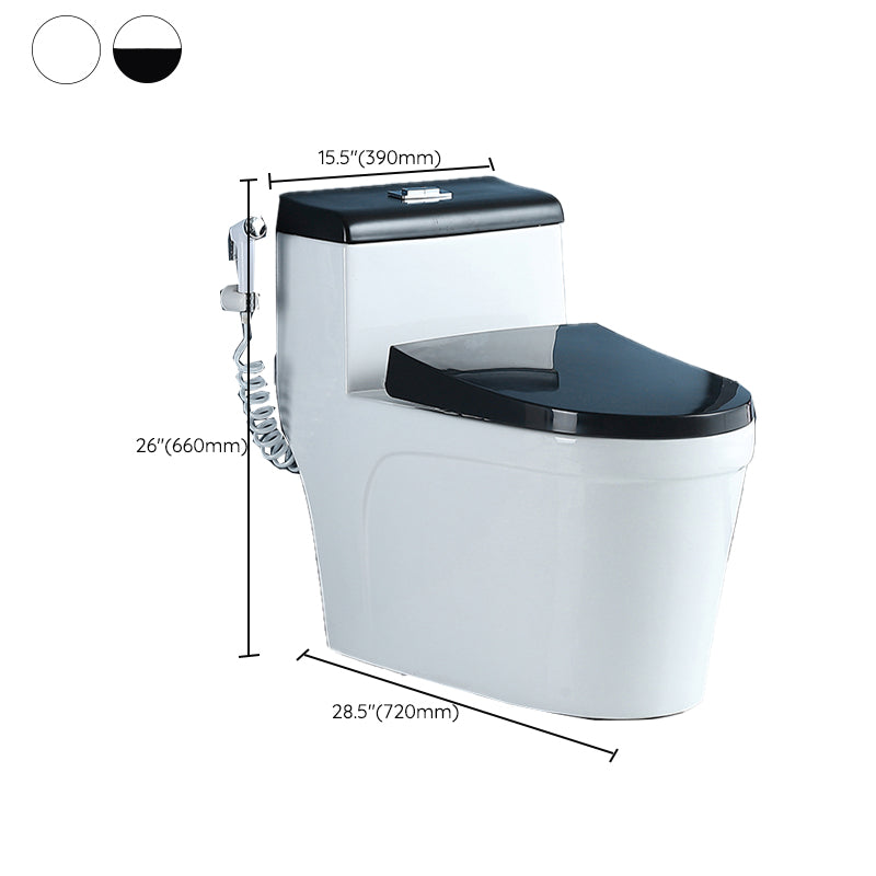 Traditional Ceramic Flush Toilet Spray Gun Included Urine Toilet for Bathroom