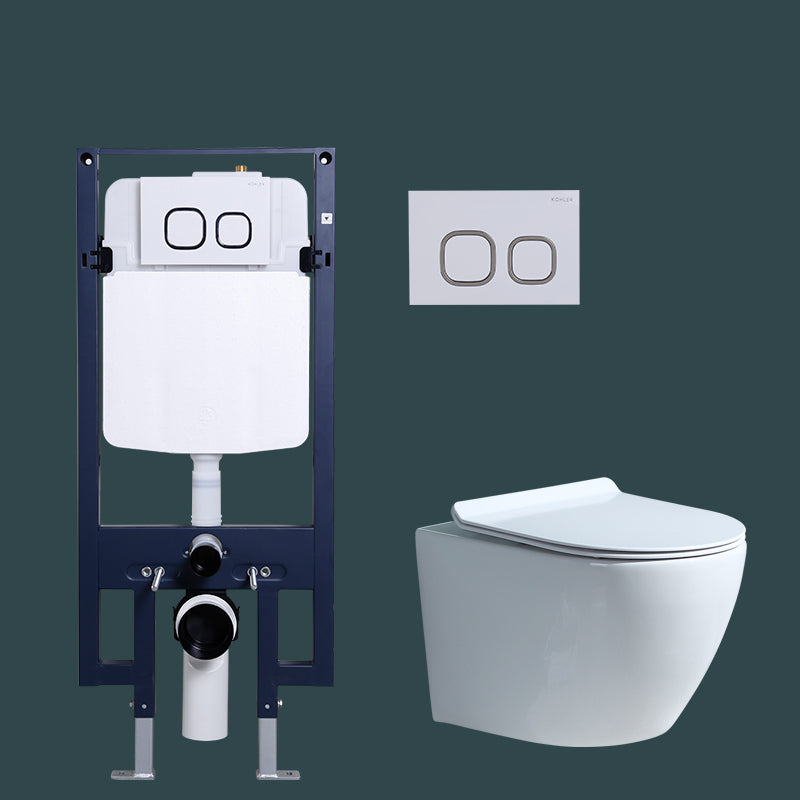Wall Mount Modern Urine Toilet All In One Single Flush Porcelain Toilet