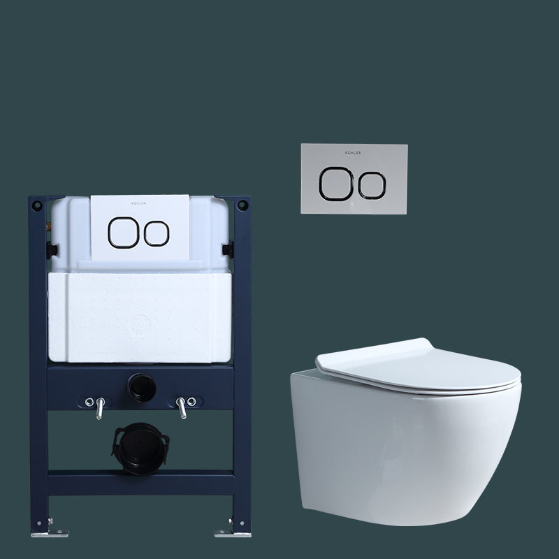 Wall Mount Modern Urine Toilet All In One Single Flush Porcelain Toilet